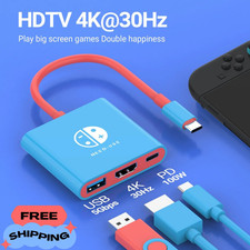 Portable Nintendo Switch Docking Station TYPE-C Hub with HDMI and USB 3.0 Gaming