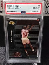 1998 Upper Deck Ionix MICHAEL JORDAN #2 PSA 10 GEM MINT