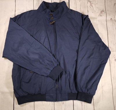 Vintage Orvis Bomberjacke XL Navy Baumwollmischung Tartan Futter Top Zustand