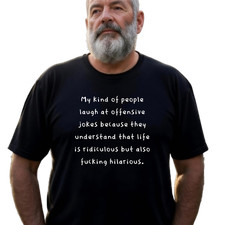 Offensive Jokes Funny Unisex Softstyle T-Shirt for Ridiculous Life Lovers, Humor