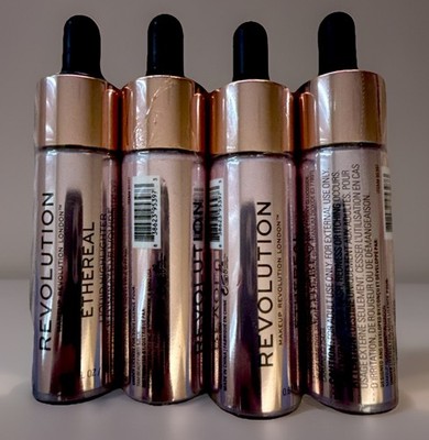 Makeup Revolution Ethereal Liquid Highlighter Illuminating Matte Lot of 4 New