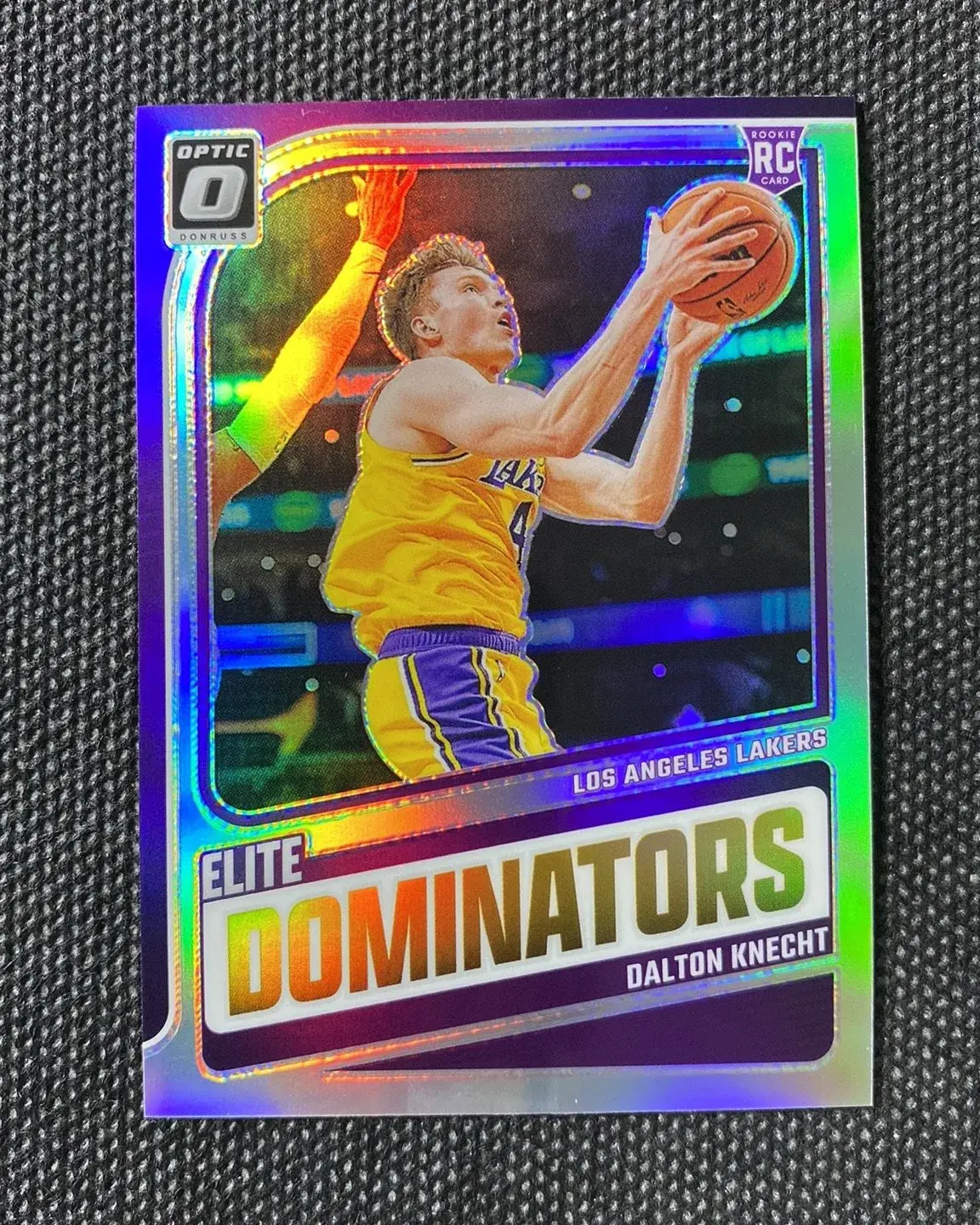 2024-25 Panini Donruss Optic Elite Dominators Holo RC Dalton Knecht Lakers LMXS