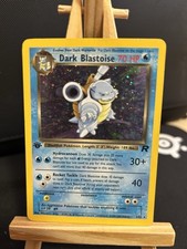 Pokémon TCG Dark Blastoise 1st Edition Holo Card 3/82 Team Rocket Series MP