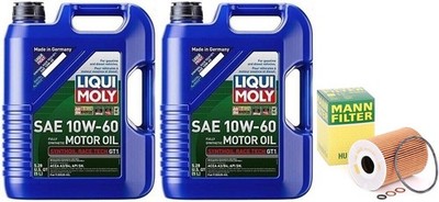    10L Liqui Moly 10W-60 Race Tech GT1 Synthetic Oil Change Kit E60 BMW M5 S85  