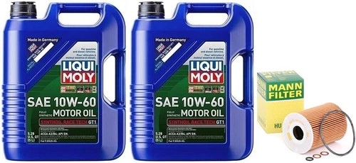 ★  10L Liqui Moly 10W-60 Race Tech GT1 Synthetic Oil Change Kit E60 BMW M5 S85 ★