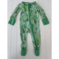 Little Sleepies Cactus Potted Plants Bamboo Zippie Newborn Green Sleeper