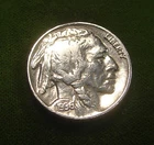 1936=Buffalo Nickel--Circulated Coin