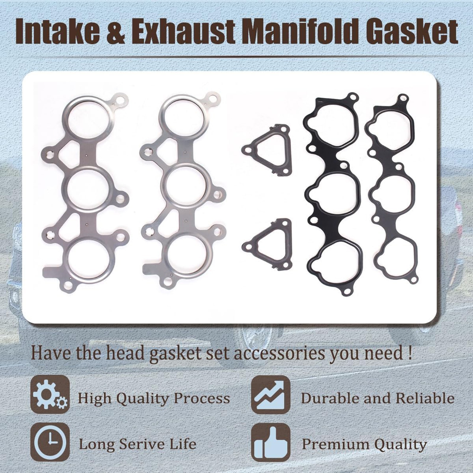 Cylinder Head Gasket Set for Toyota Lexus RX450H Lotus Evora 3.5L V6 DOHC 2GRFE