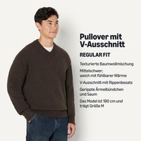 Amazon Essentials Herren Regular-Fit Pullover Baumwollmischung V-Ausschnitt XL