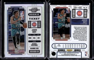2022-23 Panini Contenders Optic Basketball Silver Rookie Ticket Jaden Ivey