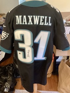 Philadelphia Eagles Autographed Authentic Alternate Byron Maxwell Jersey