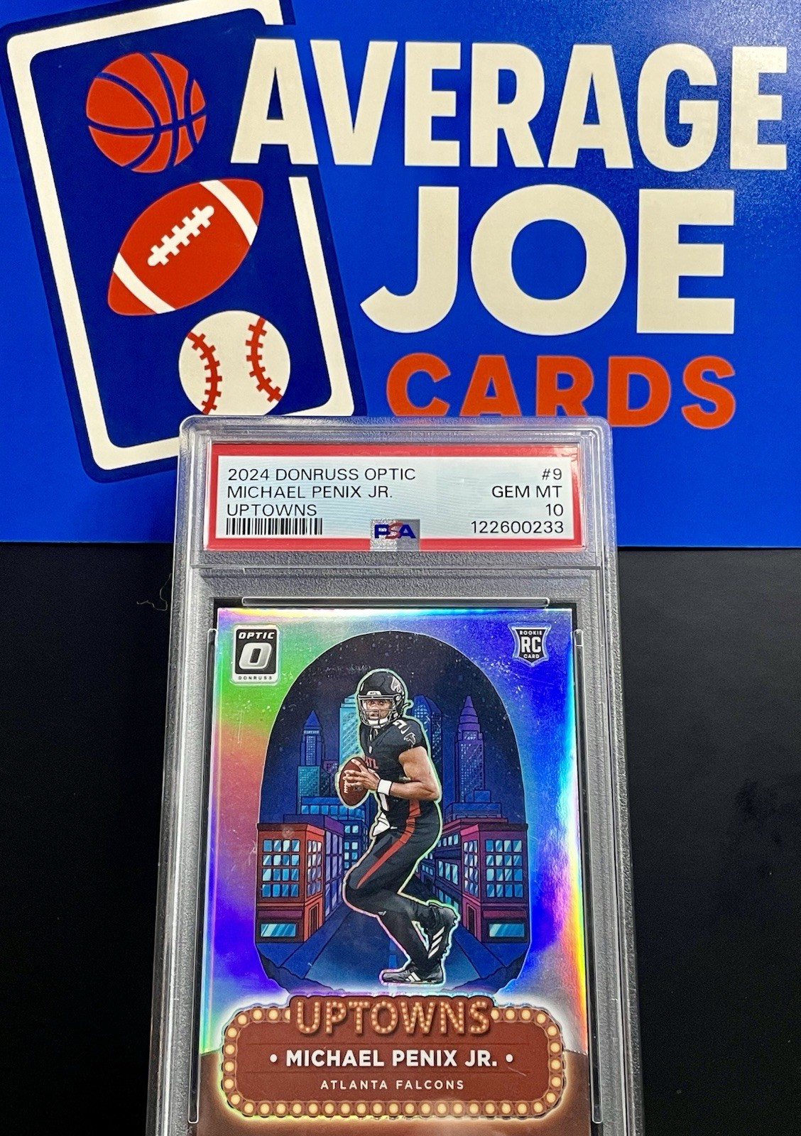 2024 Donruss Optic UPTOWNS Michael Penix Jr RC PSA 10