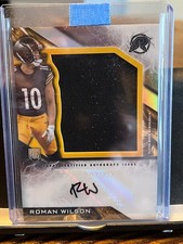 Roman Wilson 2024 Topps Resurgence Rc Jersey Patch Auto Pittsburgh Steelers