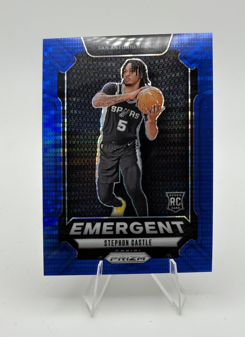 2024-25 Panini Prizm STEPHON CASTLE /99 Blue Prizm Emergent Rookie Card RC