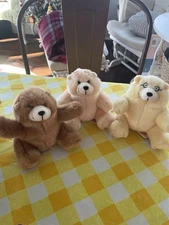 Russ Charmin Collectible Plush Bears Bill, Amy And Dillon