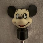 Vtg Mickey Mouse Umbrella Black Unfolds Some Nose Wear — photo 2