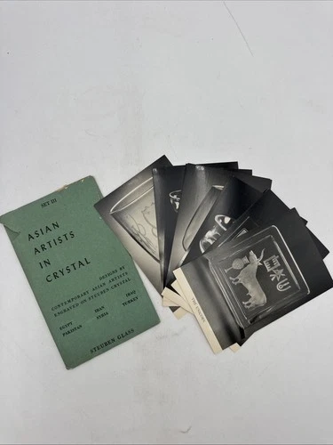 1956 Asian Artists in Crystal Steuben Glass Exhibition Catalogue & Print Set III