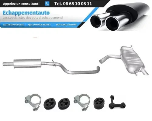 Silencieux central + arrière VW Golf VI 1.6 75kW pour réparer un échappement bruyant