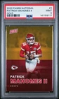 Patrick Mahomes II 2022 Panini National Convention Silver Packs Gold /10 PSA 9