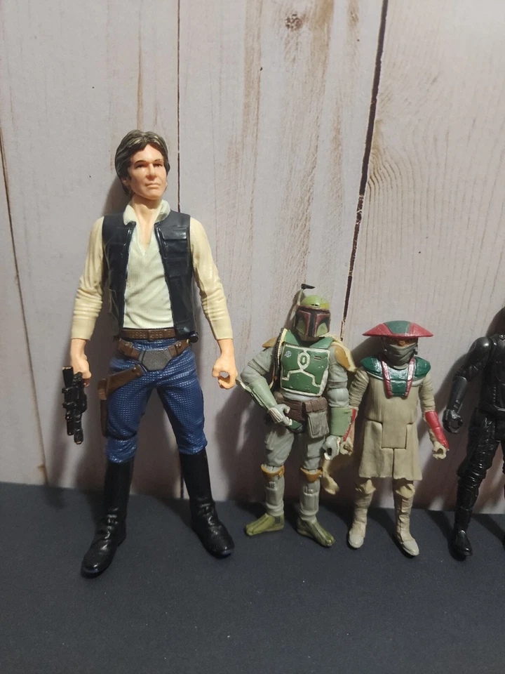 Star Wars Vintage Loose figures LOT Of 7 Action figures Han Solo Luke Skywalker  - Image 3 of 4