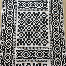 HITARGET Veritable Wax Block Print Fabric Cotton Black White African Print 90193