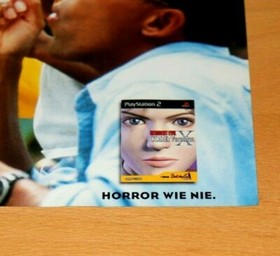 Resident Evil &ndash; Code Veronica X PS2 Dreamcast Rare Promo Vintage Poster / Ad Art