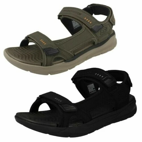 zwemmen Onvergetelijk trimmen Herren Skechers Bequeme Passform Memory Foam Sandalen Senco | eBay