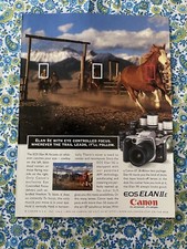Vintage 1997 Canon EOS Elan IIe Camera Print Ad-Ad Only