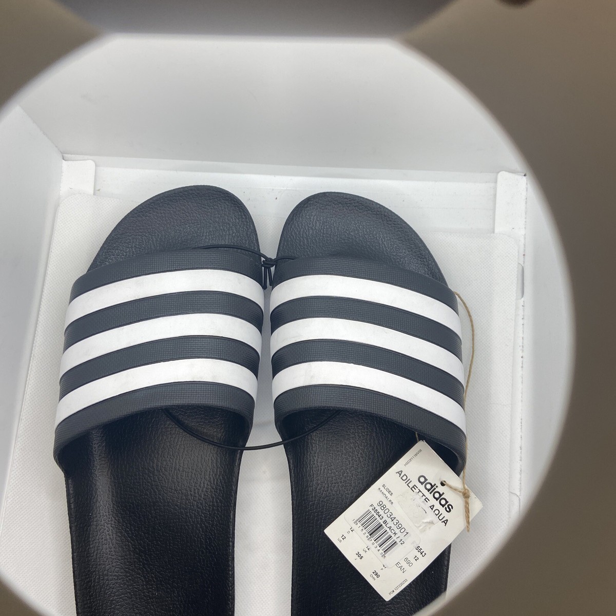 Adidas Unisex Adult Adilette Aqua Slide Sandals w/ Cloudfoam