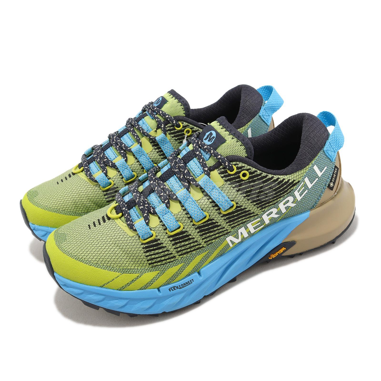 Merrell Agility Peak 4 GTX Gore-Tex amarillo azul mujer sendero al aire libre J067538