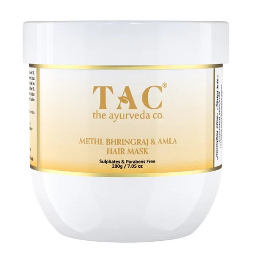 TAC - The Ayurveda Co. Bhringraj Hair Mask for Hair Grawth 200gm- - Picture 1 of 7