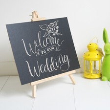 BLANK Standing Chalkboard Blackboard Easel Wedding Party Cafe Photobooth Sign