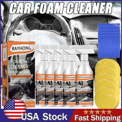 Multi-functional Foam Cleaner Cleaning Spray Powerful Stain Removal Kit 120ML US