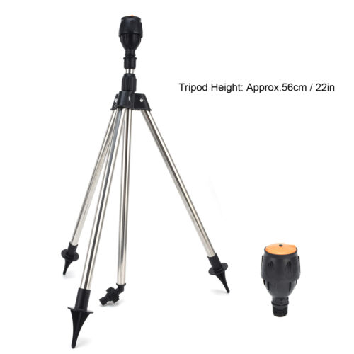 HO Automatic Rotating Sprinkler With Tripod 360-Degree Watering Nozzle For - Zdjęcie 1 z 12