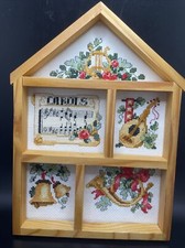 Christmas needlepoint wall hanging