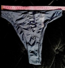 VTG VICTORIA  S SECRET SZ S Semi SHEER Panty Bikini Sissy HOT SECOND SKIN Nylon