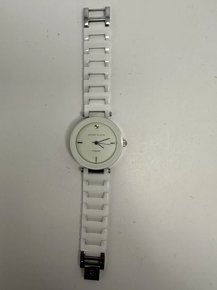 Reloj Anne Klein AK/1019T Damas Batería Nueva 33MM 6.75" Banda Cerámica F6 Foto 4 de 4