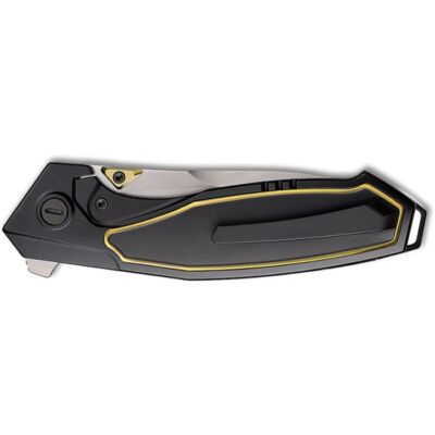 REMETTE Kingfisher Framelock Black Titanium Folding Bohler M390 Knife KF2