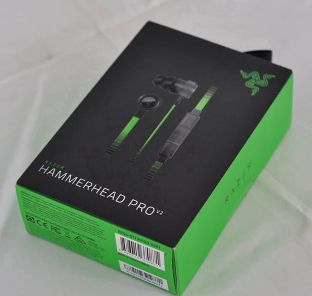 Razer Hammerhead Pro V2 Earbuds With Microphone Black Green For Sale Online Ebay