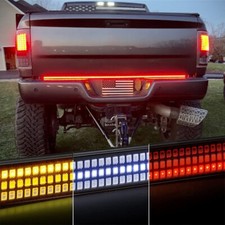 60" Triple LED Tailgate Strip Light Bar Brake Turn Signal For RAM 1500 2500 3500