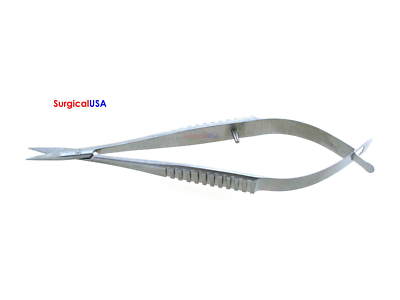 Micro Scissors 3.25inch Straight Super Fine Blades Thumb Spring Handle