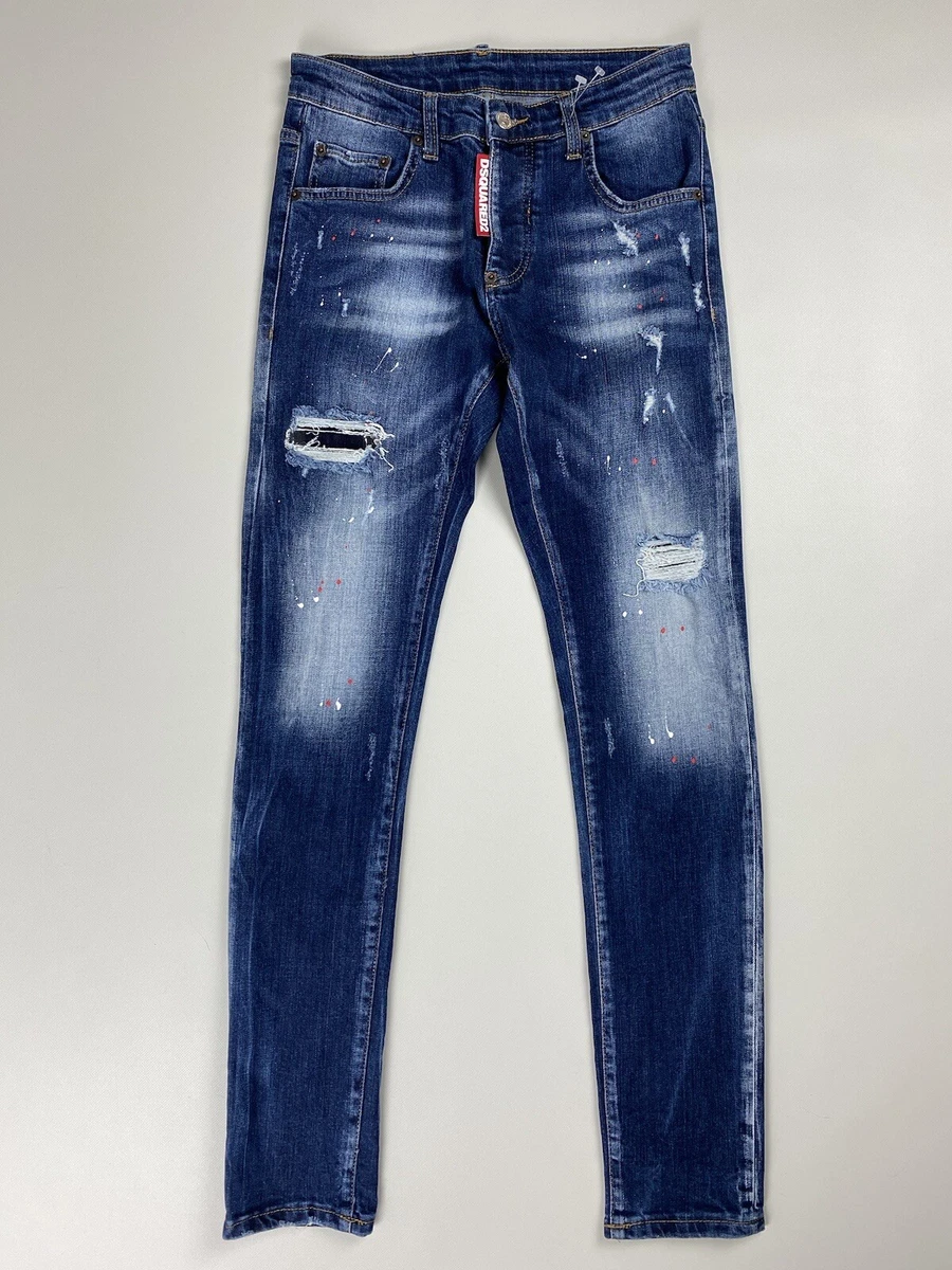Dsquared 2 men’s distressed denim jeans size 44 / Xs