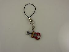Red Hawaii Ukulele cell phone or purse charm strap zipper pull
