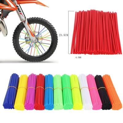 72pcs Spoke Skns Covers Wheel Rm Protector Wraps Ft Motocross Drt