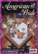 2019 DONRUSS PINK FIREWORKS RC KYLE BRNOVICH USA BASEBALL PARALLELS - C5759-5