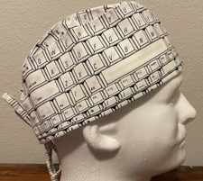 Computer Keyboard Scrub Hat Chemo Cap