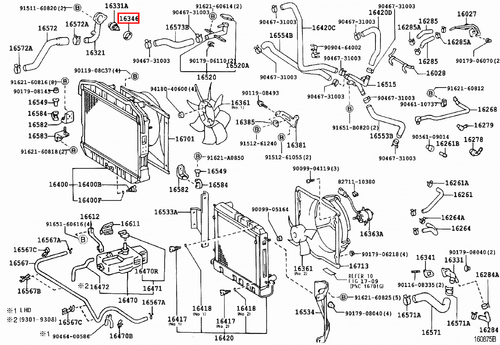 Genuine Lexus LX450 FZJ80 1FZ 4.5 Petrol Thermostat Gasket Seal - Picture 8 of 20