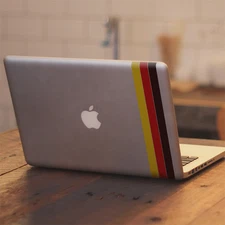 German Flag Stripes Vinyl Decal Sticker for Macbook Air Pro 11 13 15 17" Laptop