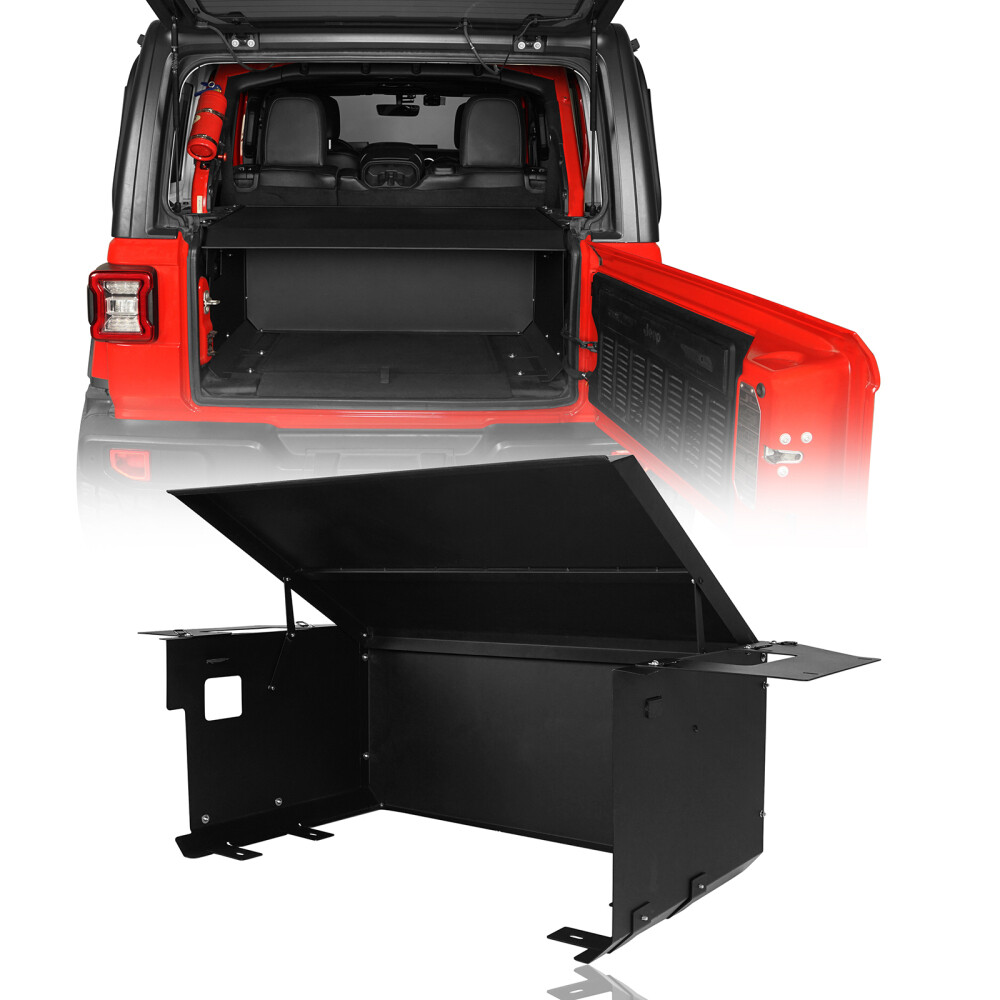 Fit 18-23 Jeep Wrangler JL 4-Door Security Deck Enclosure Trunk