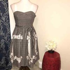 Anthro | Edme & Esyllte Annona Fit & Flare Sleeveless Dress sz 0 Tea Length